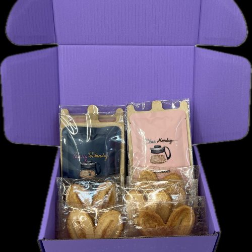蝴蝶酥咖啡禮盒（7咖啡+8蝴蝶酥）